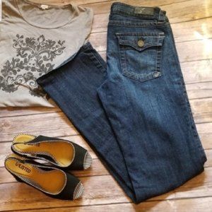⬇️⬇️ Infusion Boot Cut Jean Dark Flap Pocket 8